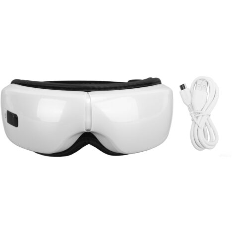 Beheizbare Augenmassagemaske, USB-aufladbar, mit Vibration, Wärme und Bluetooth für Musik
