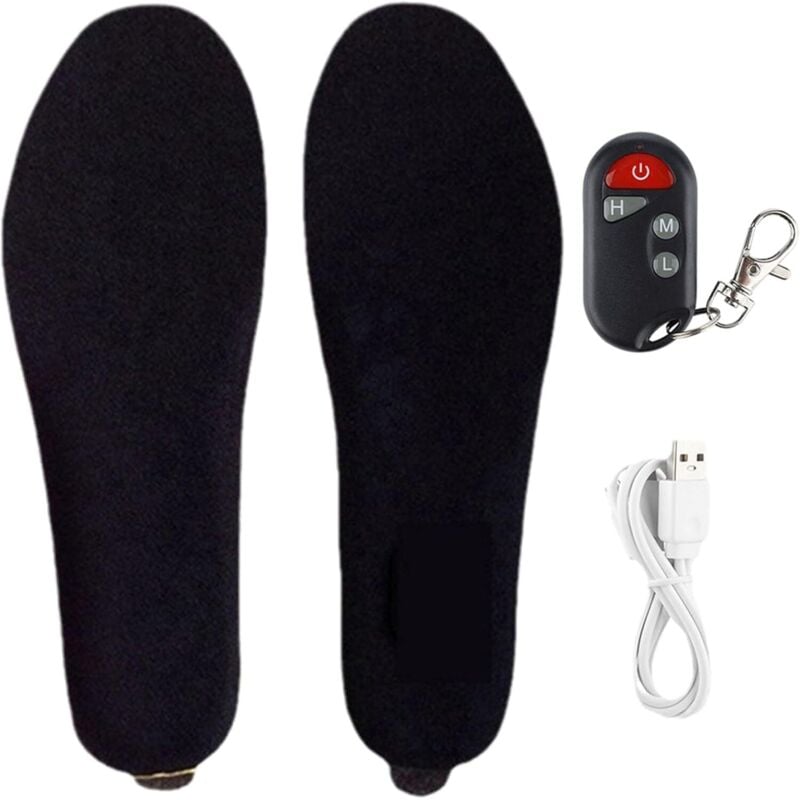 Image of Beheizte Einlegesohlen mit USB 5V 1A für Wandern, Skifahren und Büro, Größe: 41 bis 46