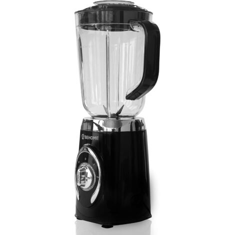 BEHOME Frullatore da cucina con Caraffa da 1.25L  Mixer tritatutto per frutta e verdura con regolazione velocità 500W e luce LED