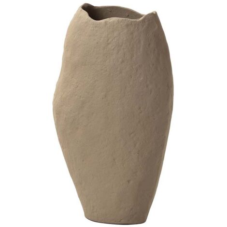 Beige Aluminiumvase 21X11X33 cm