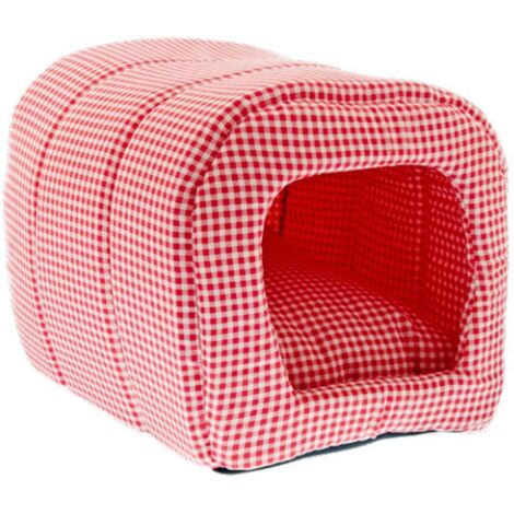 Beige - Chenil tunnel en coton avec fond étanche pour chiens et chats