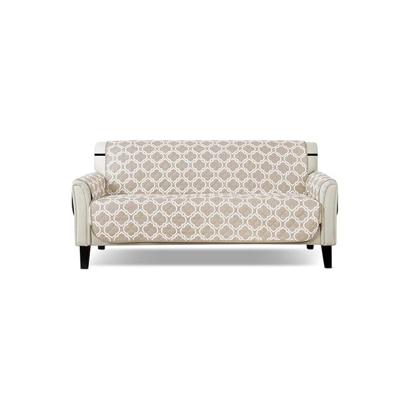 Beige Housse de canapé Housse Fauteuil Antidérapant Protège Canapé Protecteur de canapé pour Animaux de Compagnie