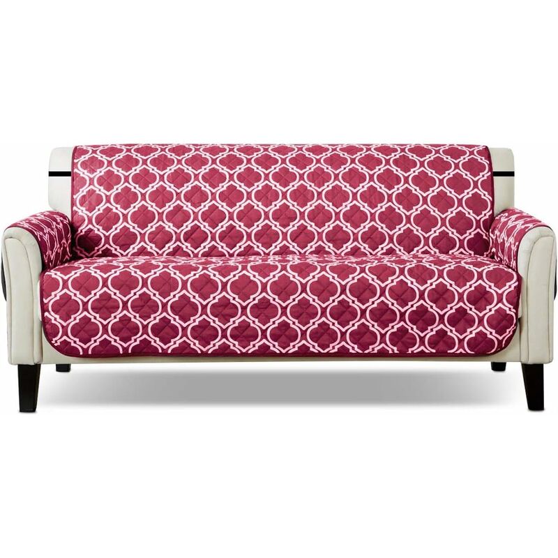 Vin Rouge Housse de canapé Housse Fauteuil Antidérapant Protège Canapé Protecteur de canapé pour Animaux de Compagnie