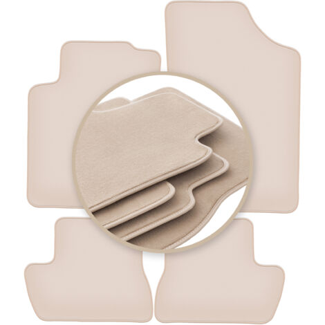 Beige PREMIUM-Matten für: Citroen C2 Fließheck 2003-2009