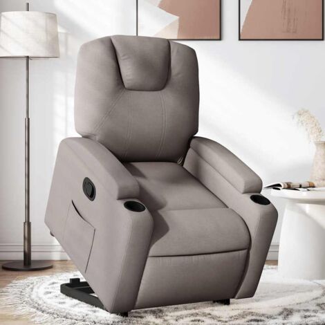 Beige Relaxsessel mit Stoffbezug