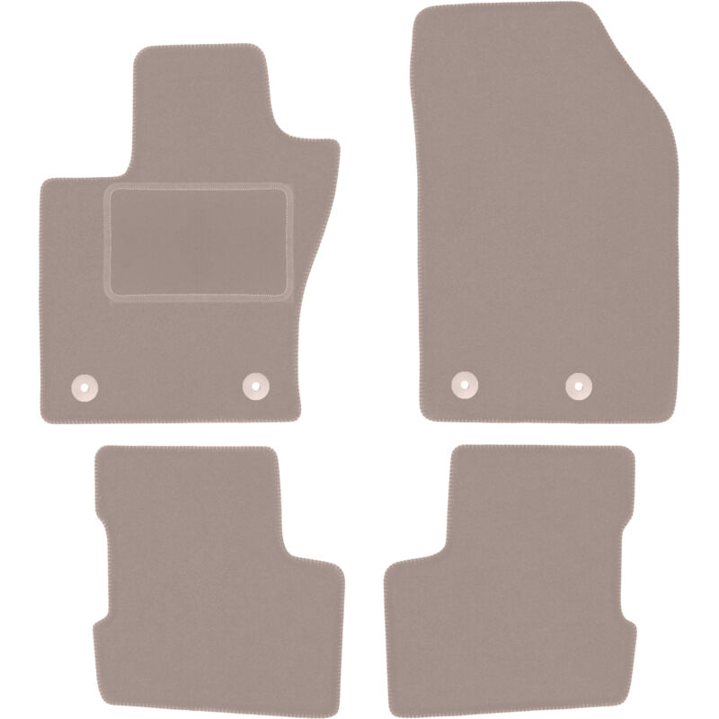 Beige Velours-Fußmatten Für, Fiat 500X Fl Crossover (2018-)