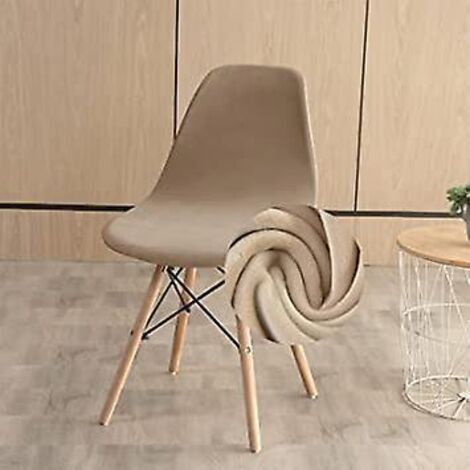 (beige,1 Pices) Housse De Chaise Scandinave Extensible Velours Luxe Housse De Chaise De Salle  Manger Lavable Couverture De Chaise Incurve Recouvr