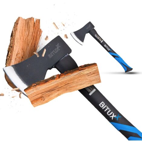 Beil Spaltbeil Axt Holzspalter 1000 g mit Fiberglasschaft für Garten Forst und Wald