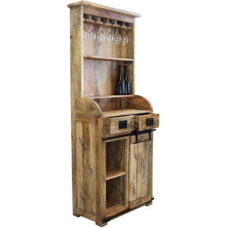 BEILY - credenza a giorno in legno di mango