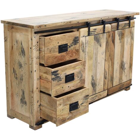 BEILY - madia legno di mango tre cassetti