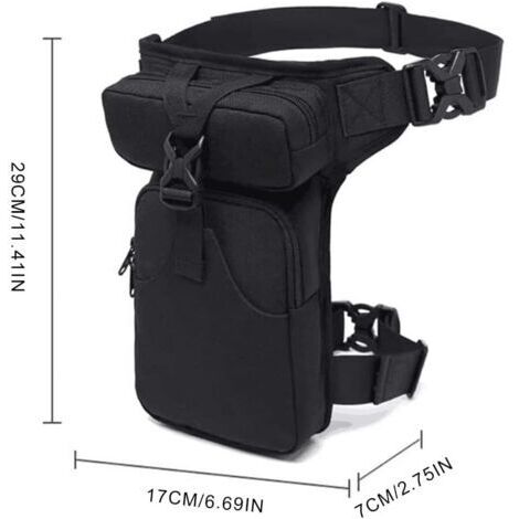 Beintasche aus Canvas für Herren, taktische Werkzeugtasche für Elektrotechniker, Oberschenkeltasche, Bananengürteltasche für Heimwerker, Elektriker, Klempner, Schreiner, Fahrradfahrer, Motorradfahrer 