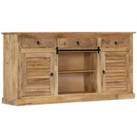 Beistellschrank 160×38×80 cm Massivholz Mango