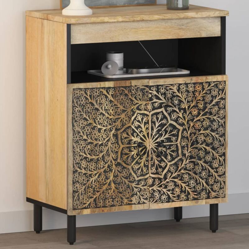Beistellschrank 60x33x75 Cm Massivholz Mango Vidaxl51987