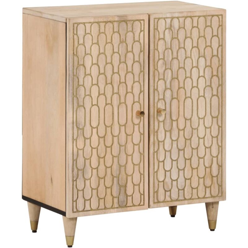 Beistellschrank 60x33x75 Cm Massivholz Mango Vidaxl