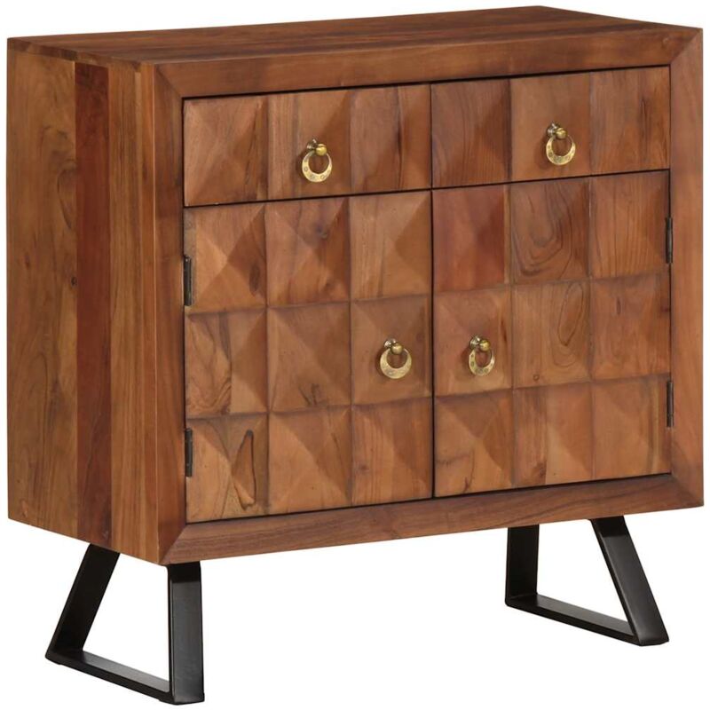 Schubladenschrank Honigbraun 70x35x70 Cm Massivholz Akazie Vidaxl