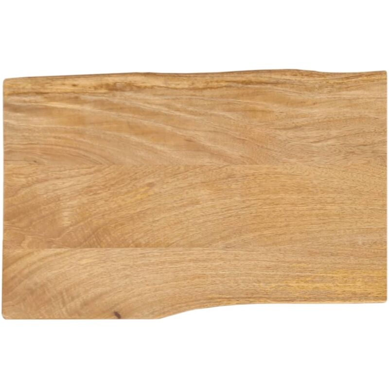Tischplatte Mit Baumkante 50x40x2, 5 Cm Massivholz Mango Vidaxl
