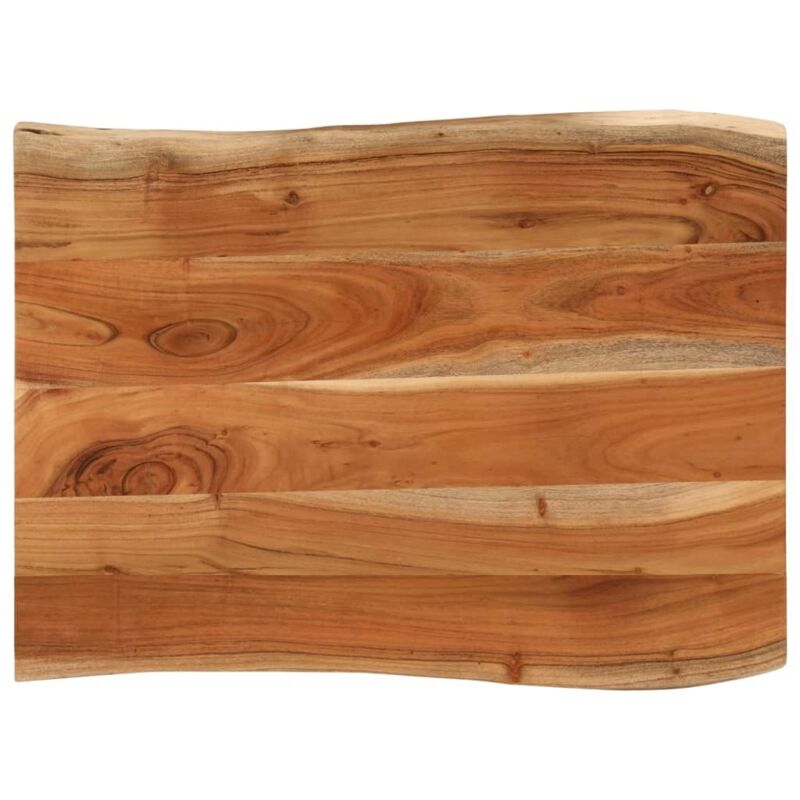 Tischplatte 90x60x3, 8 Cm Rechteckig Massivholz Akazie Baumkante - Vidaxl