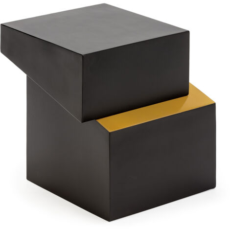 Beistelltisch 40X42X43 Metall Schwarz/Gold
