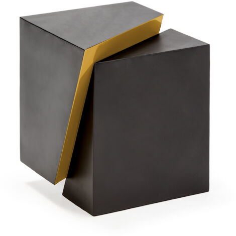 Beistelltisch 41X35X48 Metall Schwarz/Gold