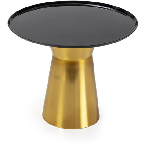 Beistelltisch 47X47X40 Metall Schwarz/Gold