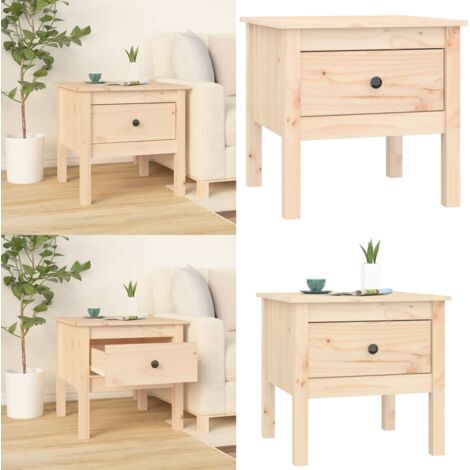 Beistelltisch 50x50x49 cm Massivholz Kiefer - Kiefernholztisch - Holzt Tisch - Beistelltisch - Couchtisch - Nachttisch - Home & Living