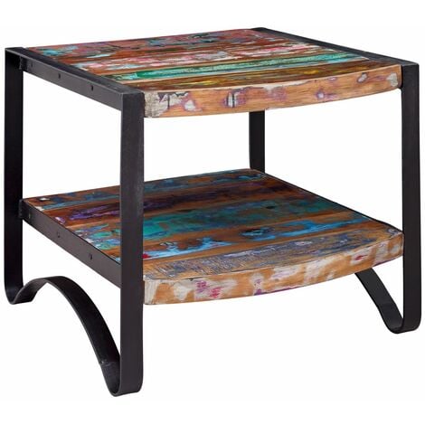 Beistelltisch Altholz 60x60x50 lackiert INDUSTRIAL 46