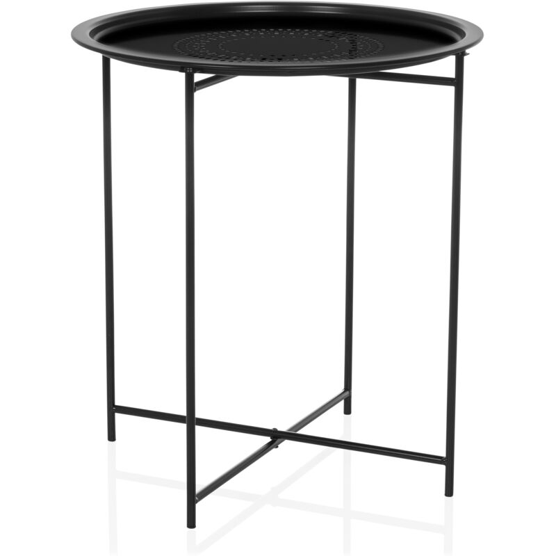 Beistelltisch / Couchtisch / Sofatisch Allrund Metall Schwarz Hjh Living