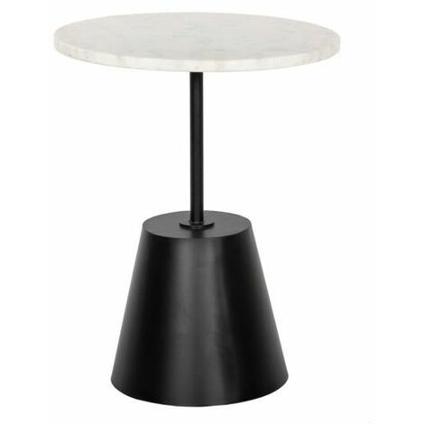 NICHT ZUTREFFEND Beistelltisch DKD Home Decor Schwarz Weiß Metall Marmor 40 x 40 x 50 cm