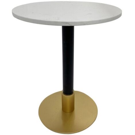 Beistelltisch DKD Home Decor Weiß Schwarz Gold 50 x 50 x 61 cm