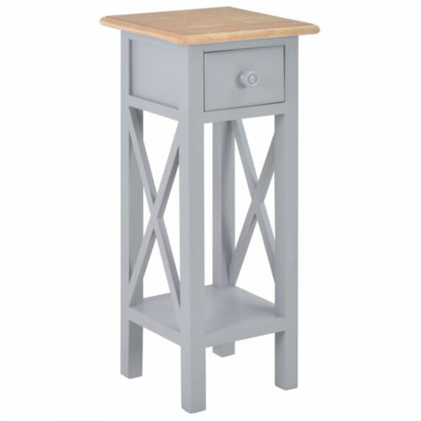 Beistelltisch Grau 27 x 27 x 65,5 cm Holz vidaXL906102