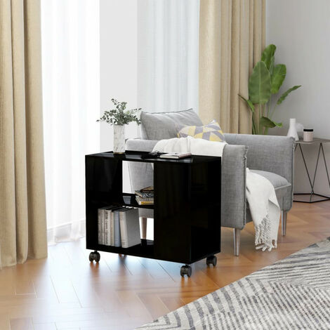 Beistelltisch mit 2 Ebenen 4 Rollen Couchtisch Wohnzimmertisch Sofatisch Kaffeetisch Tisch Teetisch 70x35x55cm Spanplatte mehrere Auswahl