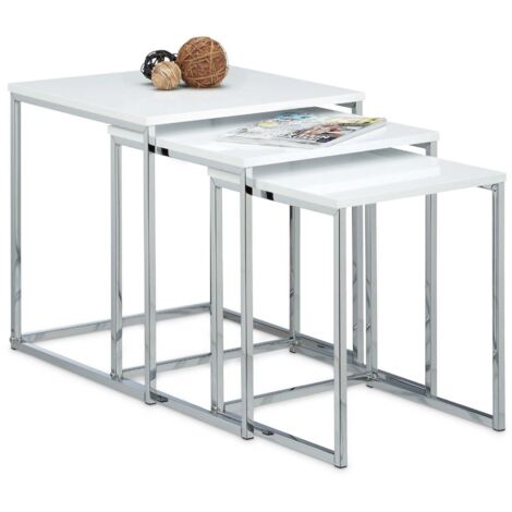 Beistelltisch im 3er set mit metallbeinen 88308