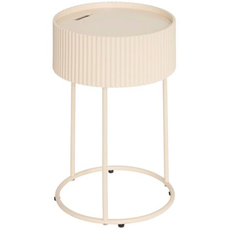 Beistelltisch Juna beige 33x33x48cm - Atmosphera créateur d'intérieur