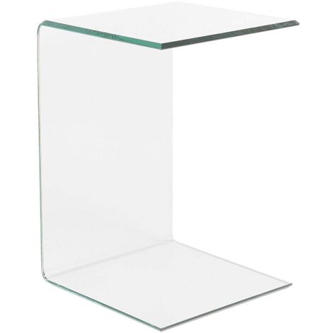 Beistelltisch LOURDES Sicherheitsglas Transparent
