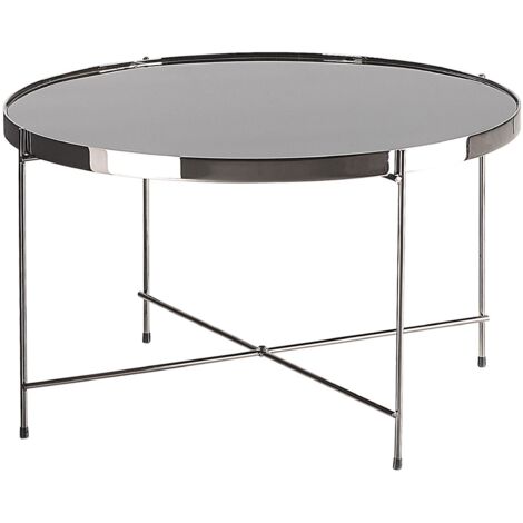 Beistelltisch LUCEA Sicherheitsglas Silber