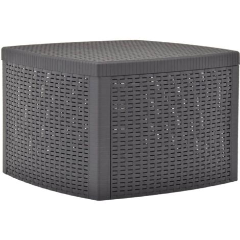 Beistelltisch Mokka 54×54×36,5 cm Kunststoff vidaXL