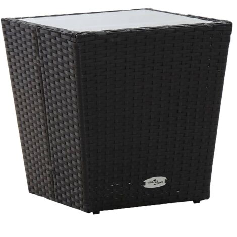 vidaXL Beistelltisch Poly Rattan Gartentisch Balkontisch Mehrere Auswahl
