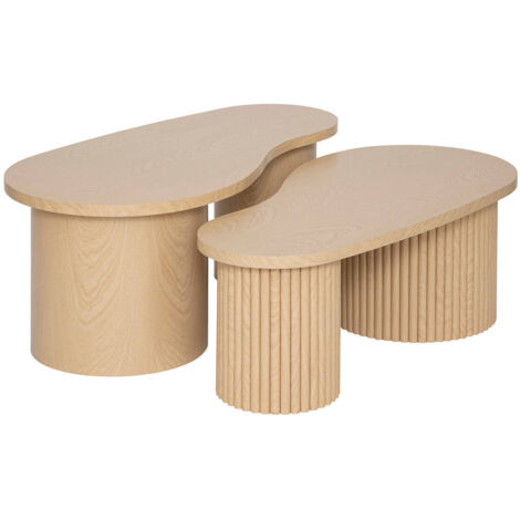 Beistelltische asymmetrische Form SOLEYA, 3er-Set