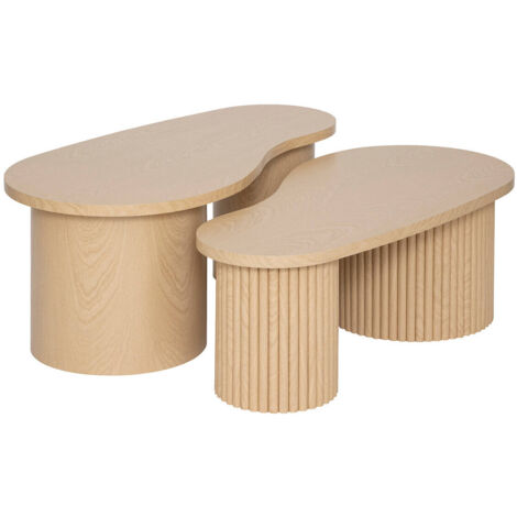 Beistelltische asymmetrische Form SOLEYA, 3er-Set