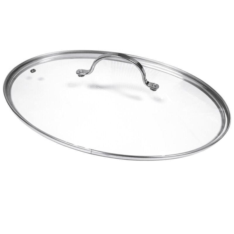 Unbekannt Beka Glasdeckel Zu Grill/fischpfanne Glas + Edelstahl Ø37, 5x25cm