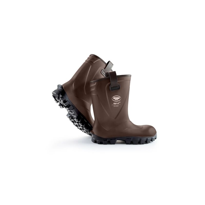 Demi-bottes fourrées riglite marron S5 - 49 - bekina
