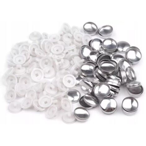 Bekleidungsformen zum Beziehen und Knöpfen 16" 10 mm - weiß