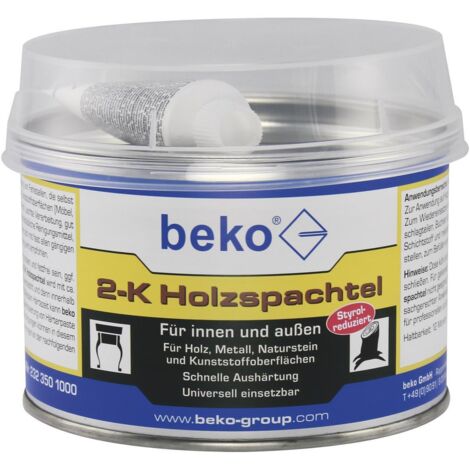 Beko 2-K Holzspachtel 1 kg für innen und außen Spachtelmasse ähnl. eiche