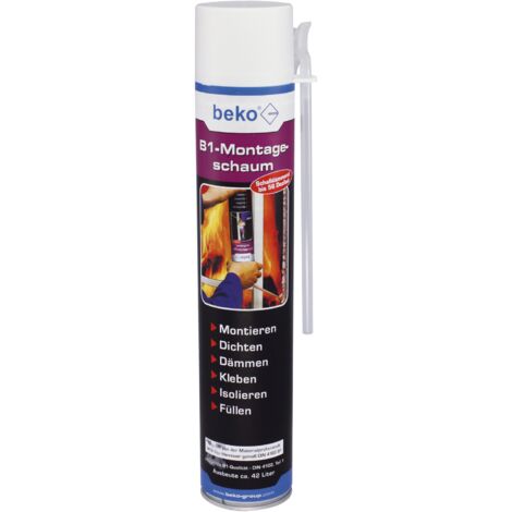 Beko B1-Montageschaum 750 ml schwer entflammbar mit Röhrchen