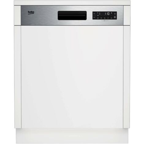Beko b300 BDSN26430X Lavastoviglie 60cm Semi-Integrata con Cruscotto Inox Classe D 45 dBA