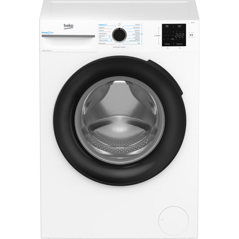 Beko b300 MWBMU3921B: Lavatrice EnergySpin 9kg, Classe A, 1200giri