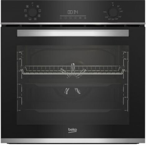 BEKO BBIM13300X Forno Elettrico da incasso Multifunzionale 72 Litri Classe a con manopole a Scomparsa colore Nero