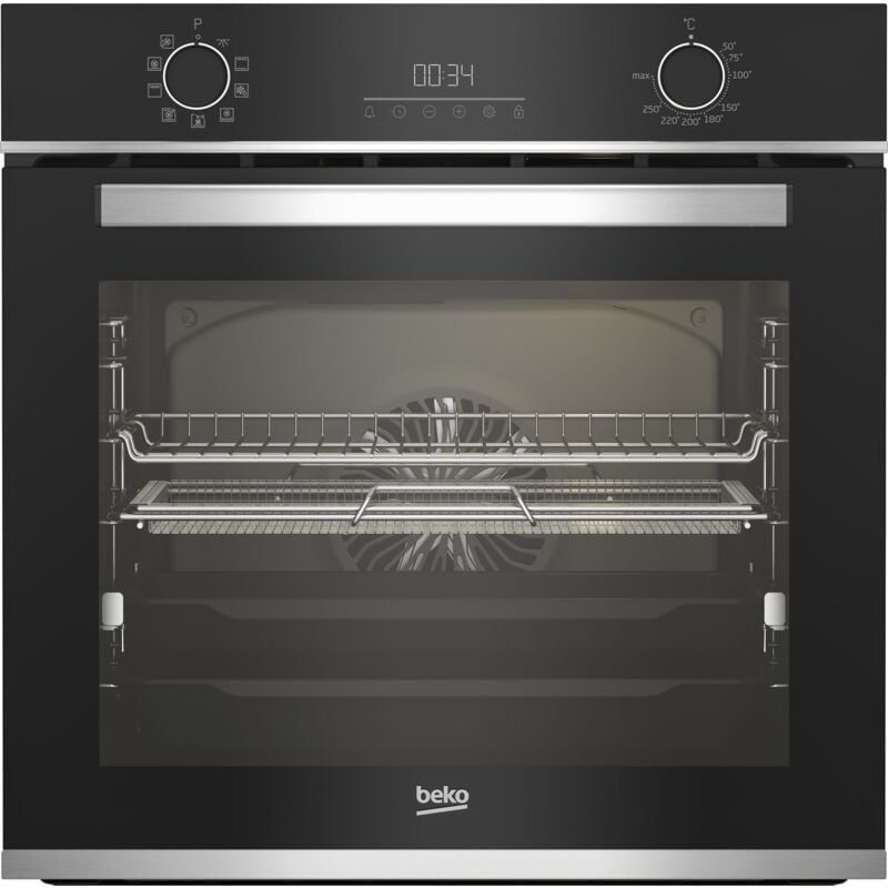 Beko - BBIMA13300XS. Dimensione del forno: Media, Tipo di forno: Forno elettrico, Capacità interna forno totale: 72 l. Posizionamento