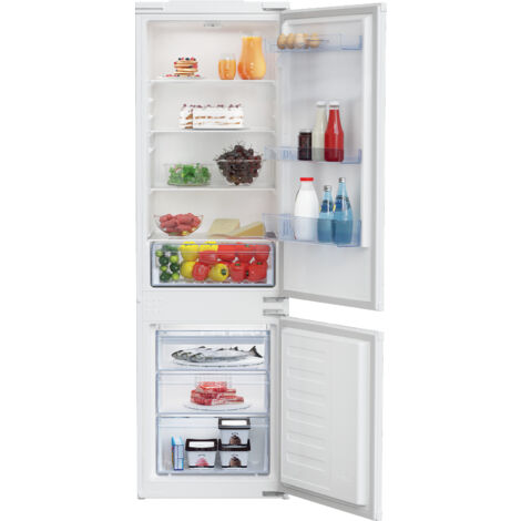Beko BCSA285K4SN. Capacità netta totale: 271 L. Cerniera porta: Destra. Classe climatica: SN-ST, Emissione acustica: 35 dB. Capacità netta frigorifero: 193 L, Luce interna, Numero di cassetti per v...