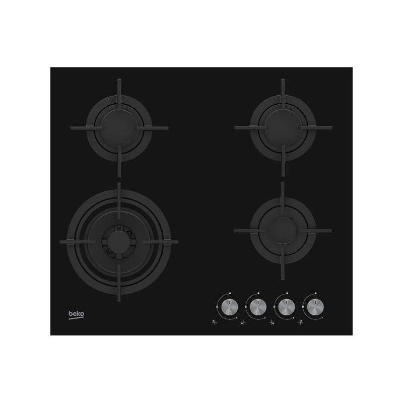 Beko Hilw64222s Plaque Noir Intégré (Placement) Gaz 4 Zone(S)
